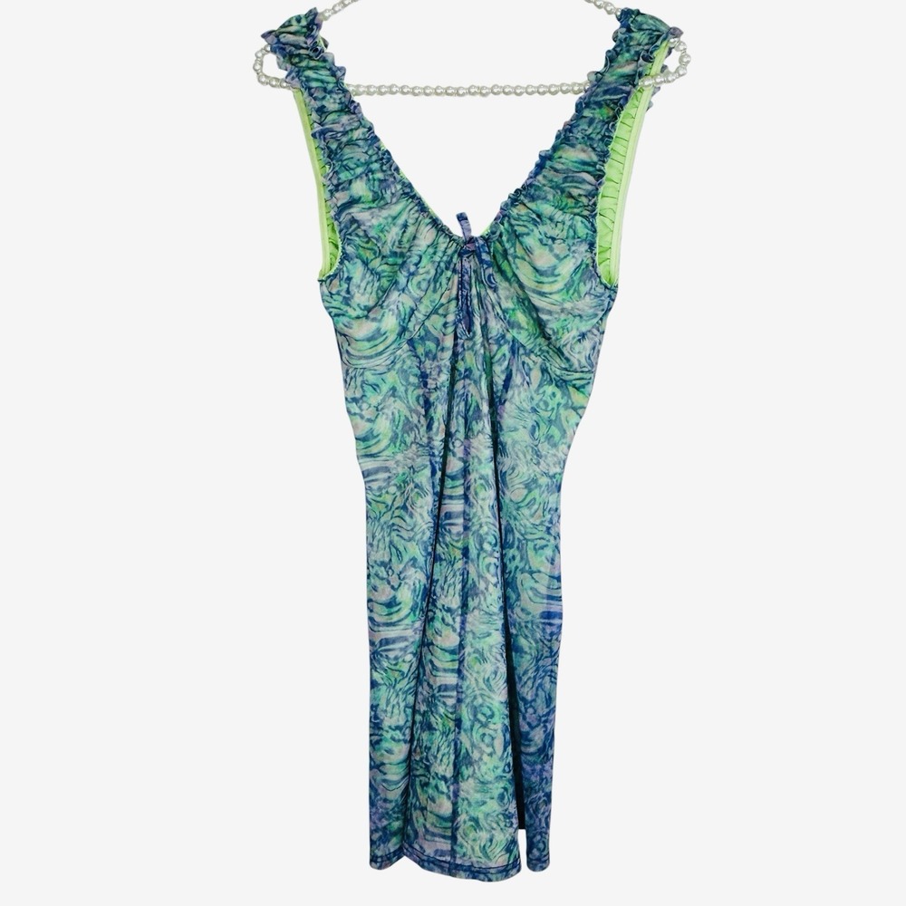 Urban Outfitters Babydoll Fairy Slip Dress Y2k Mini Psychedelic Whimsigoth